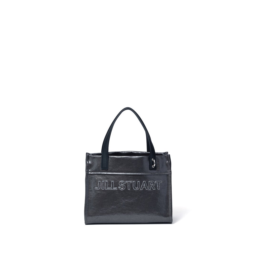 JILL STUART フローズン 2WAYトート シルバー