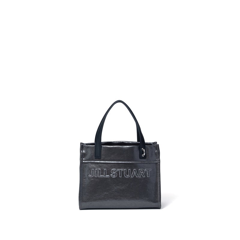 JILL STUART フローズン 2WAYトート シルバー
