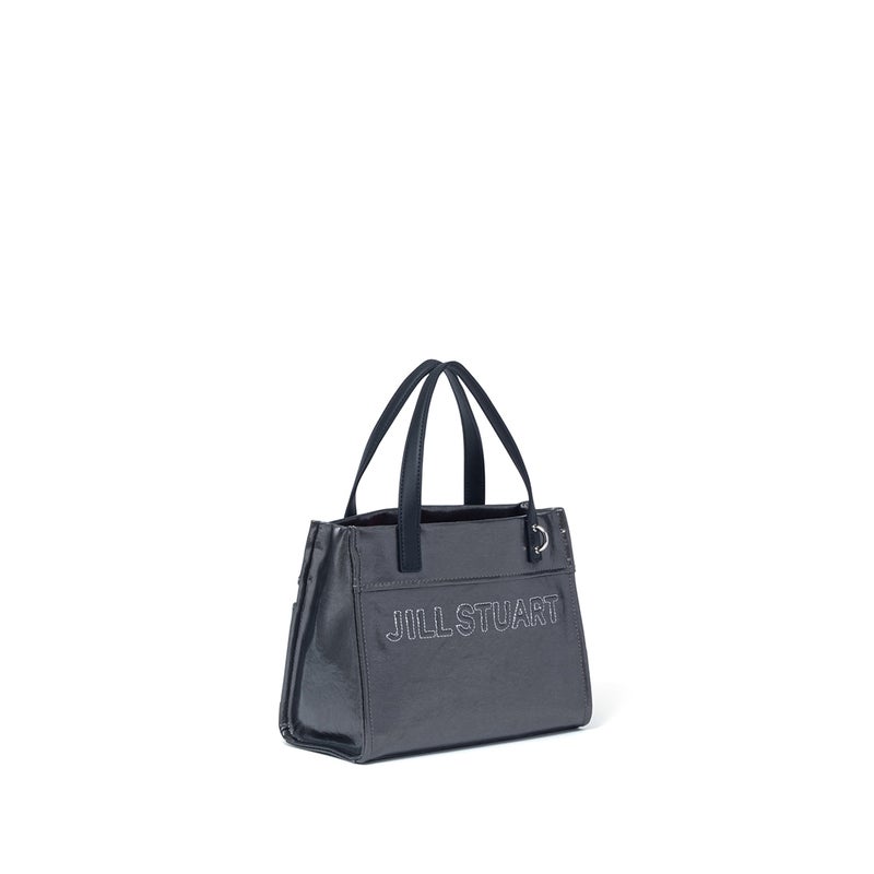 JILL STUART フローズン 2WAYトート シルバー