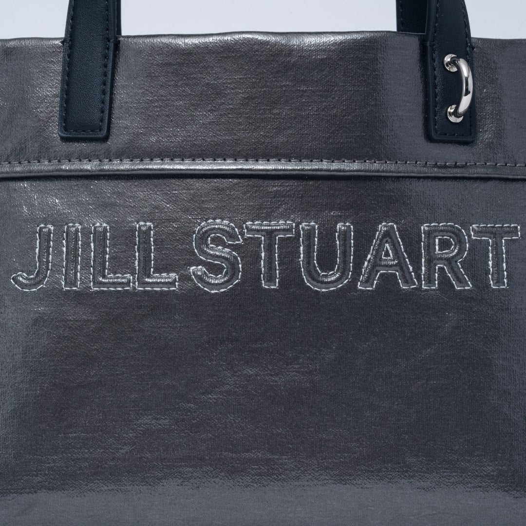 JILL STUART フローズン 2WAYトート シルバー
