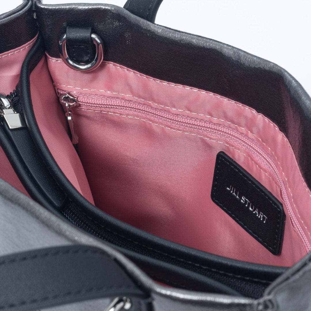 JILL STUART フローズン 2WAYトート シルバー