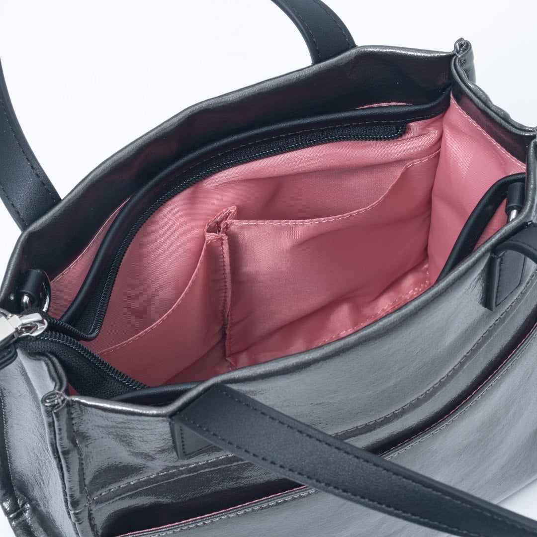 JILL STUART フローズン 2WAYトート シルバー