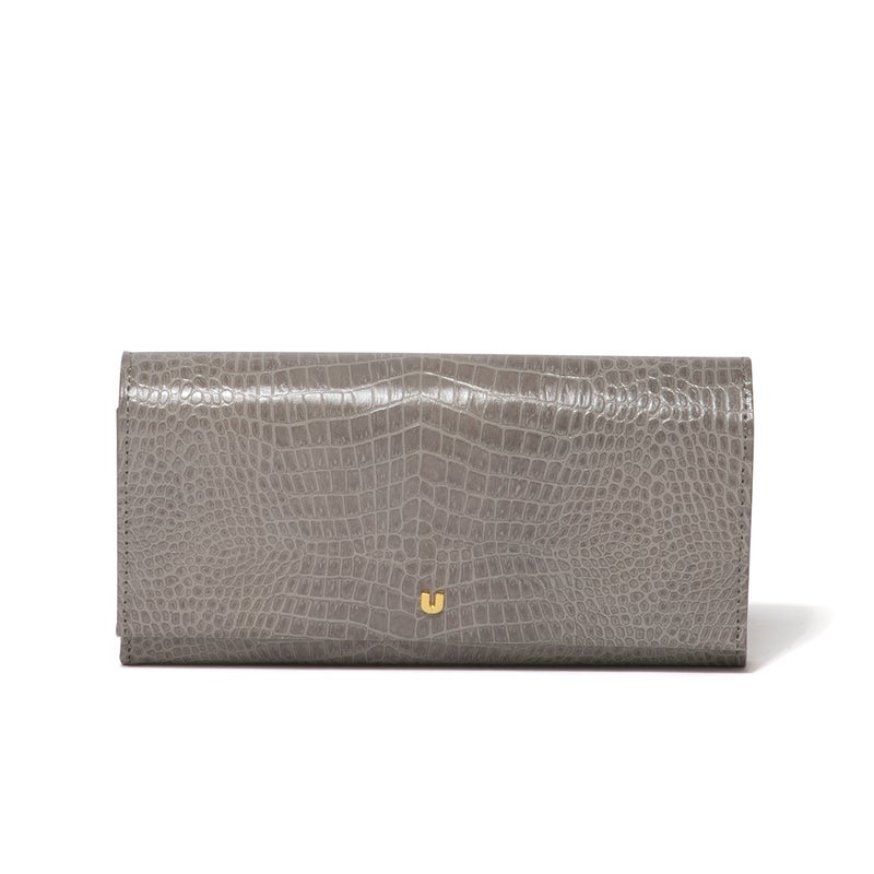U by ungaro クロード ダブルファスナー長財布 グレー