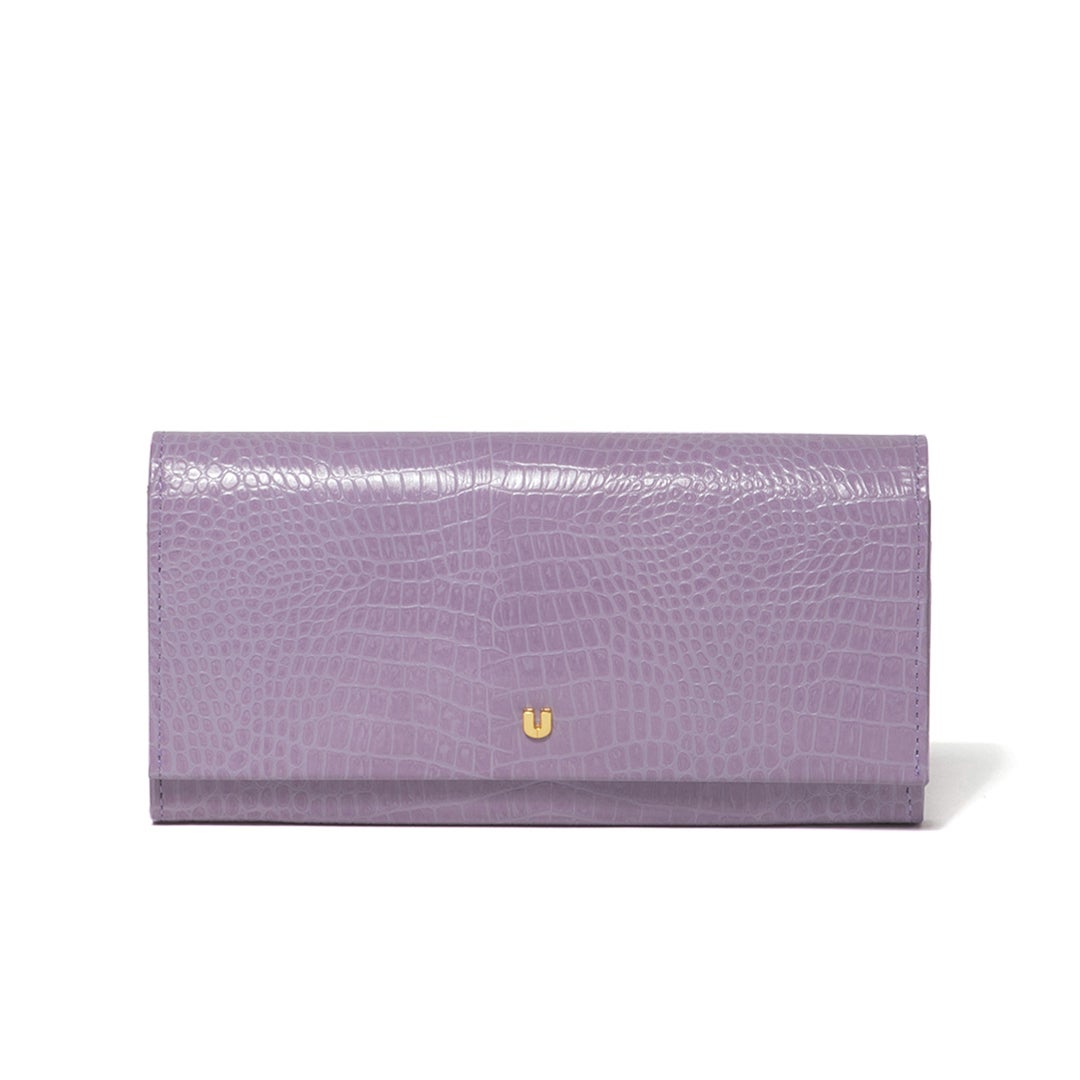 U by ungaro クロード ダブルファスナー長財布 ラベンダー