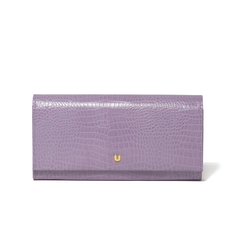 U by ungaro クロード ダブルファスナー長財布 ラベンダー