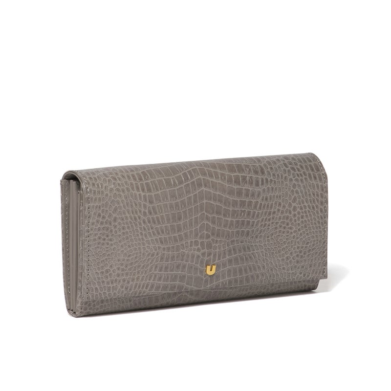 U by ungaro クロード ダブルファスナー長財布 グレー