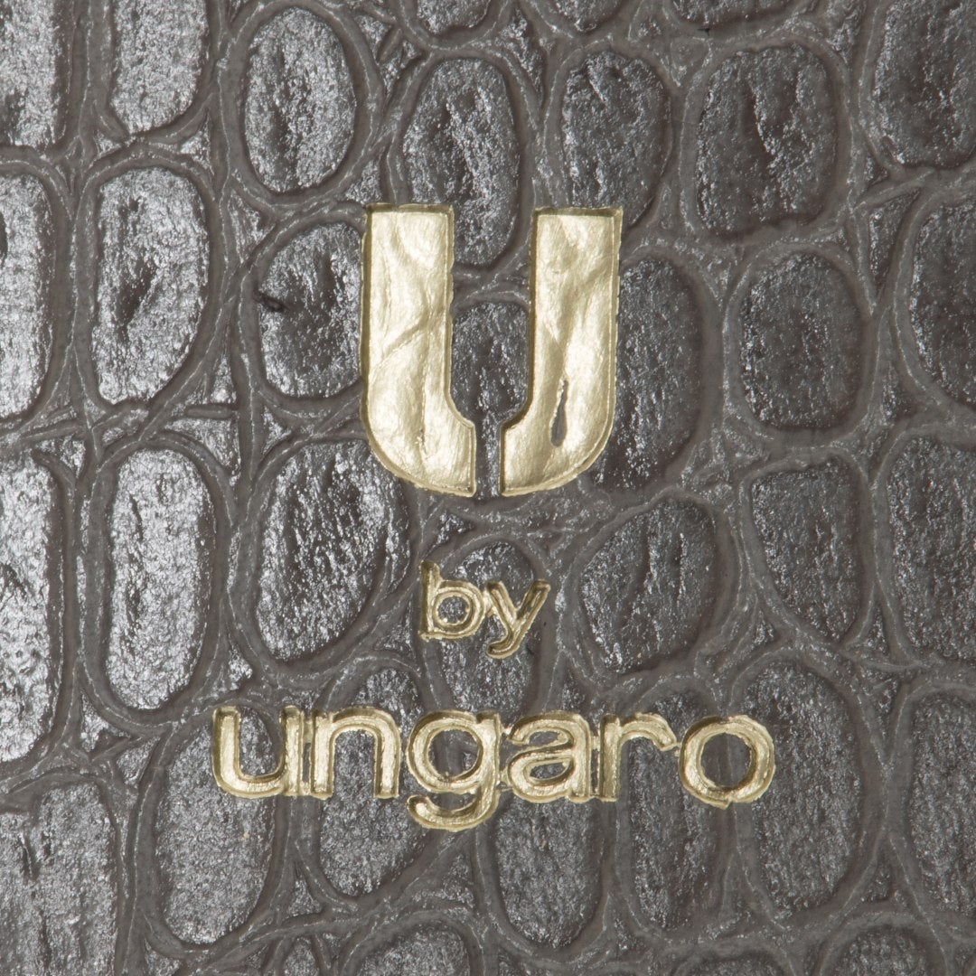 U by ungaro クロード ダブルファスナー長財布 グレー