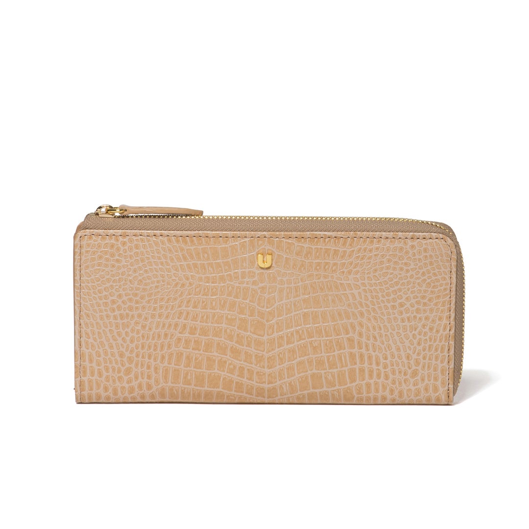 U by ungaro クロード L字ファスナー長財布 ベージュ