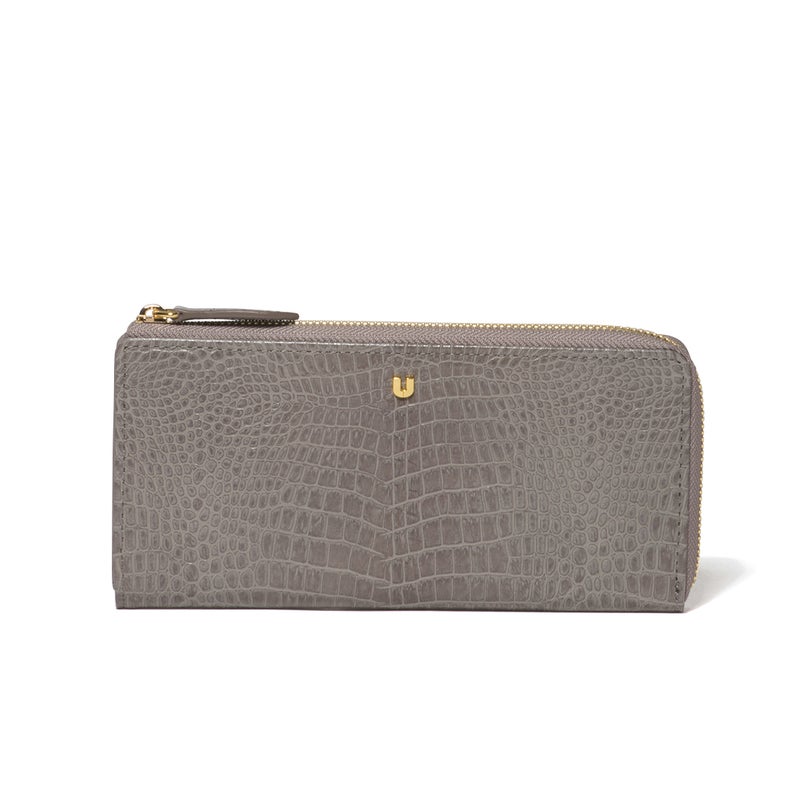 U by ungaro クロード L字ファスナー長財布 グレー