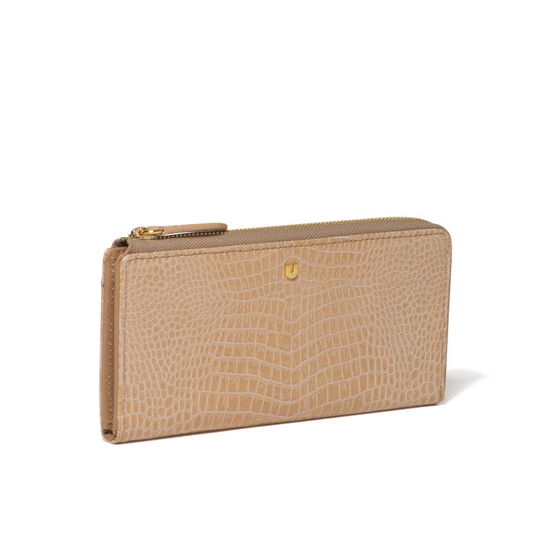U by ungaro クロード L字ファスナー長財布 ベージュ