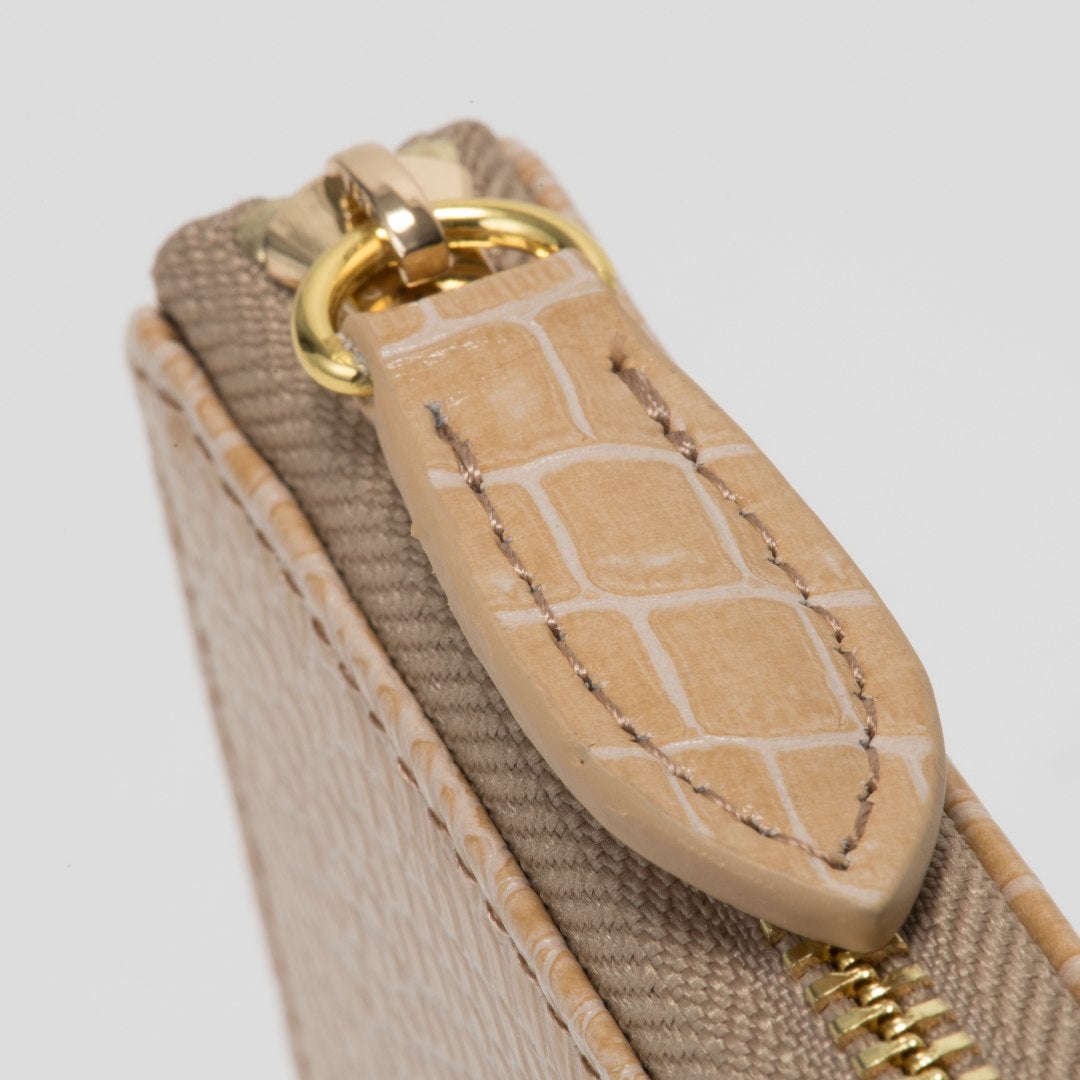 U by ungaro クロード L字ファスナー長財布 ベージュ