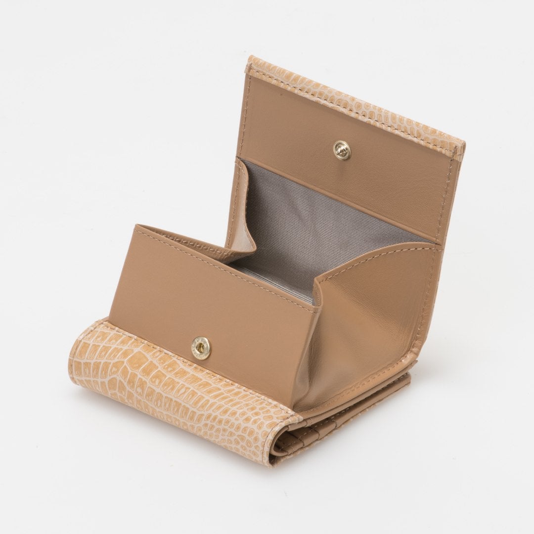 U by ungaro クロード BOX折り財布 ベージュ