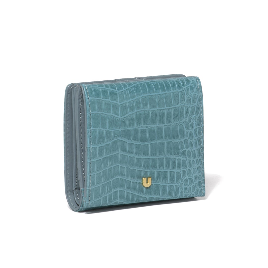 U by ungaro クロード BOX折り財布 ブルー