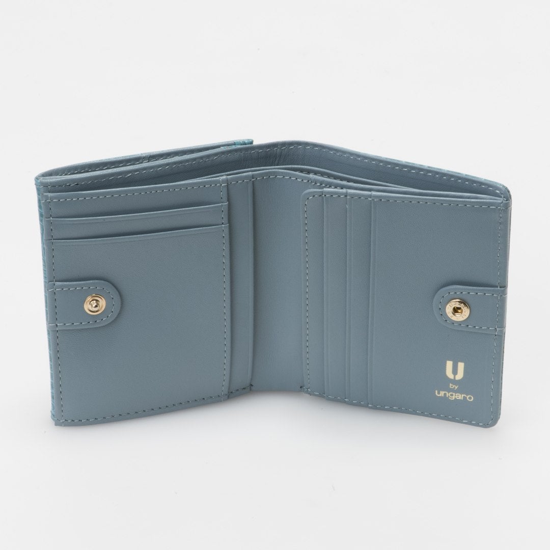 U by ungaro クロード BOX折り財布 ブルー