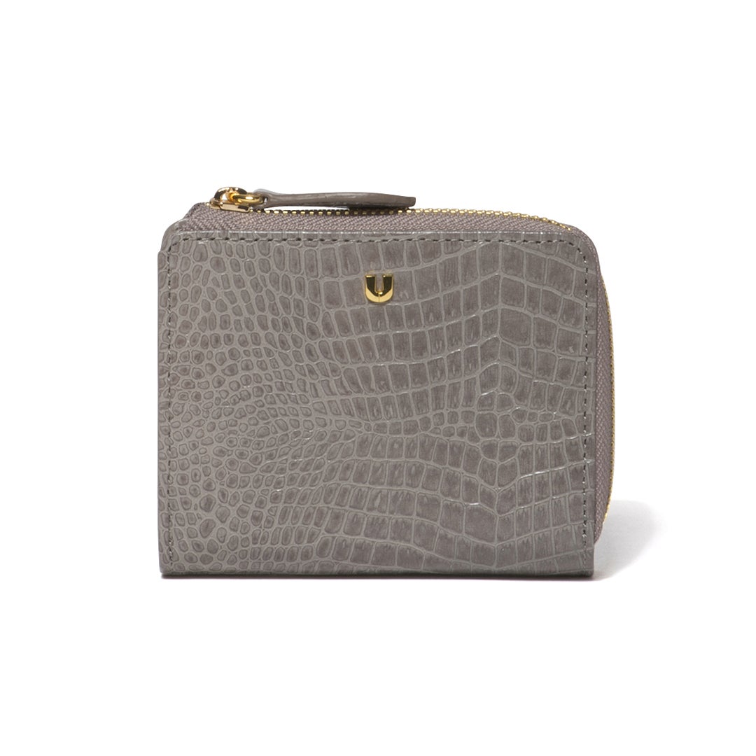 U by ungaro クロード L字ファスナー折り財布 グレー