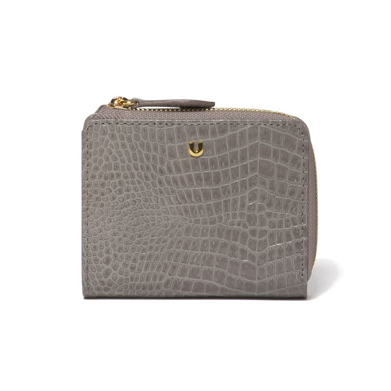 U by ungaro クロード L字ファスナー折り財布 グレー