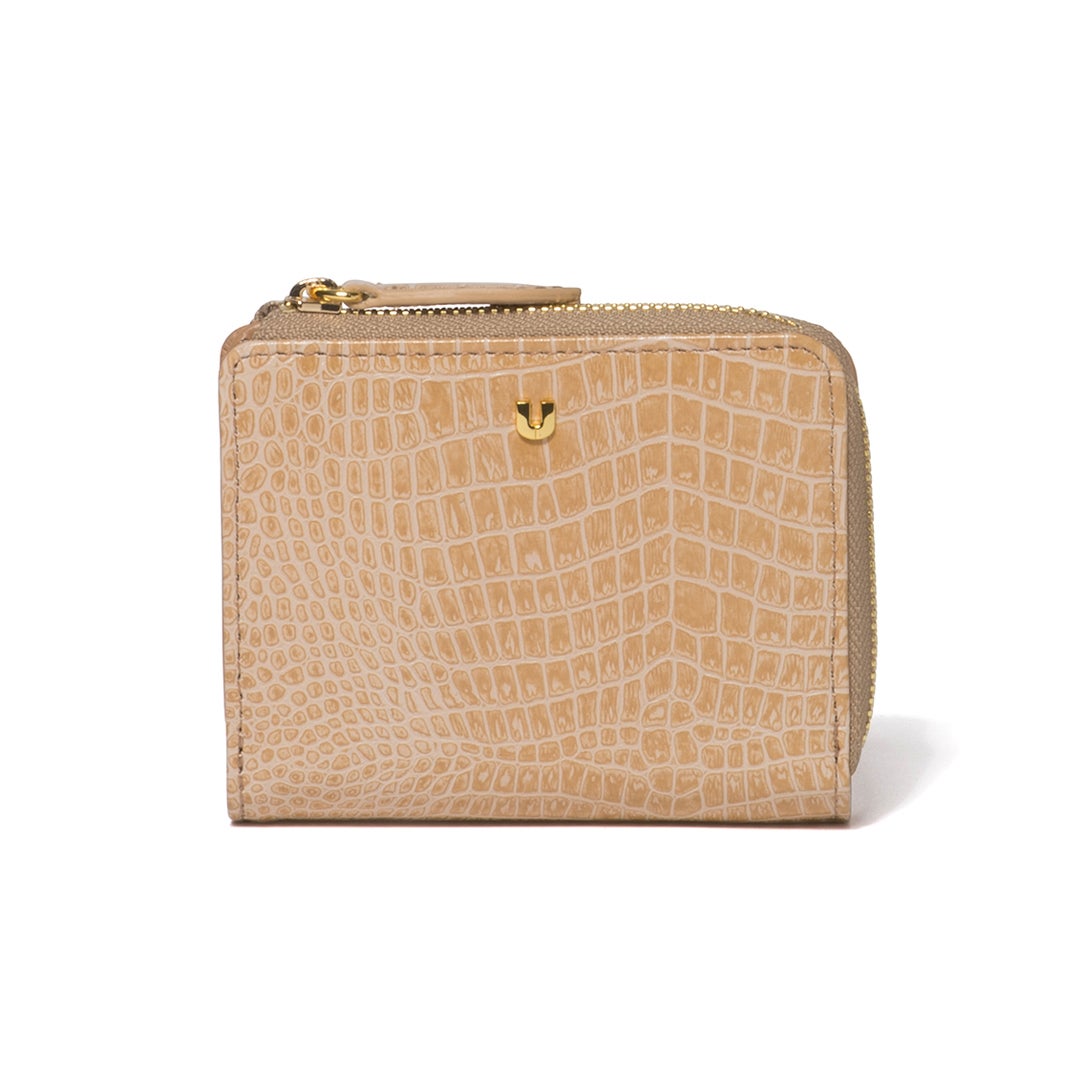 U by ungaro クロード L字ファスナー折り財布 ベージュ