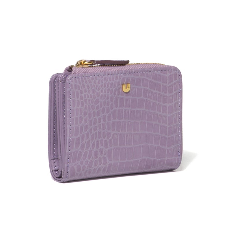 U by ungaro クロード L字ファスナー折り財布 ラベンダー