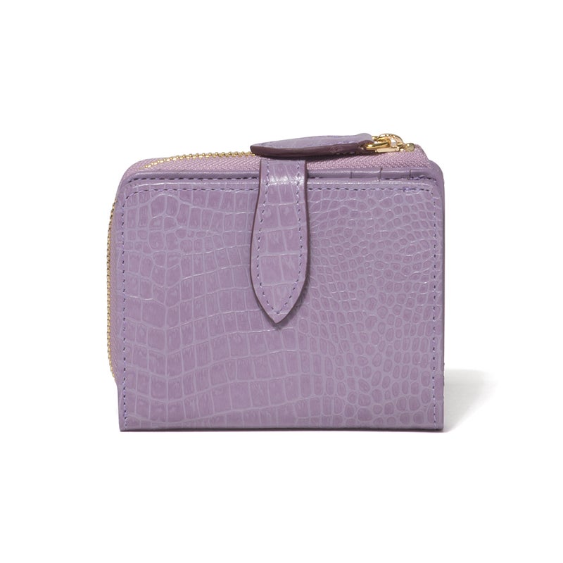U by ungaro クロード L字ファスナー折り財布 ラベンダー