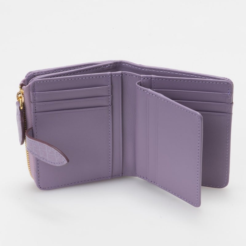U by ungaro クロード L字ファスナー折り財布 ラベンダー