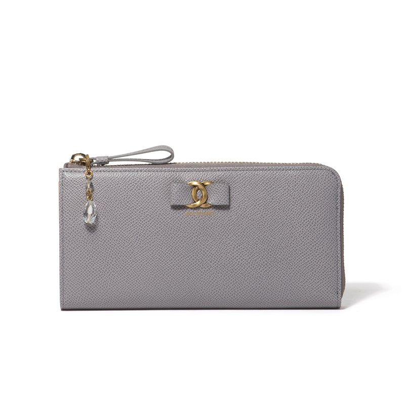 JILL STUART Honey L字ファスナー長財布 グレー