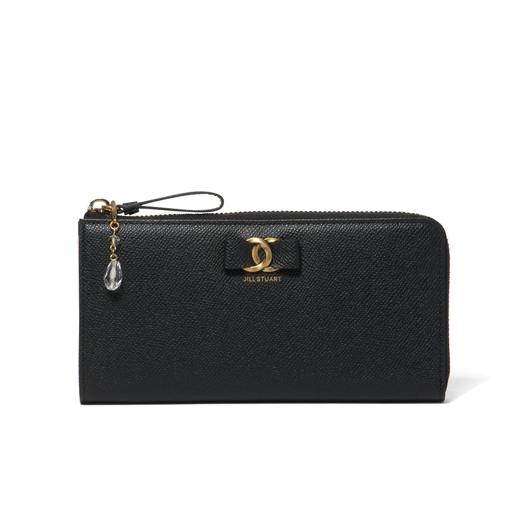 JILL STUART Honey L字ファスナー長財布 ブラック