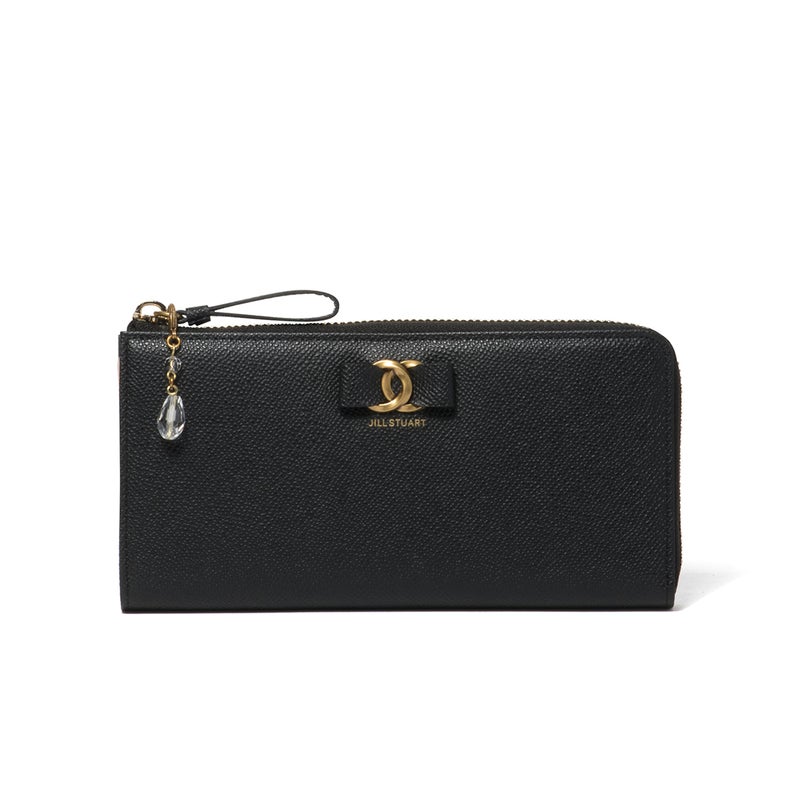 JILL STUART Honey L字ファスナー長財布 ブラック