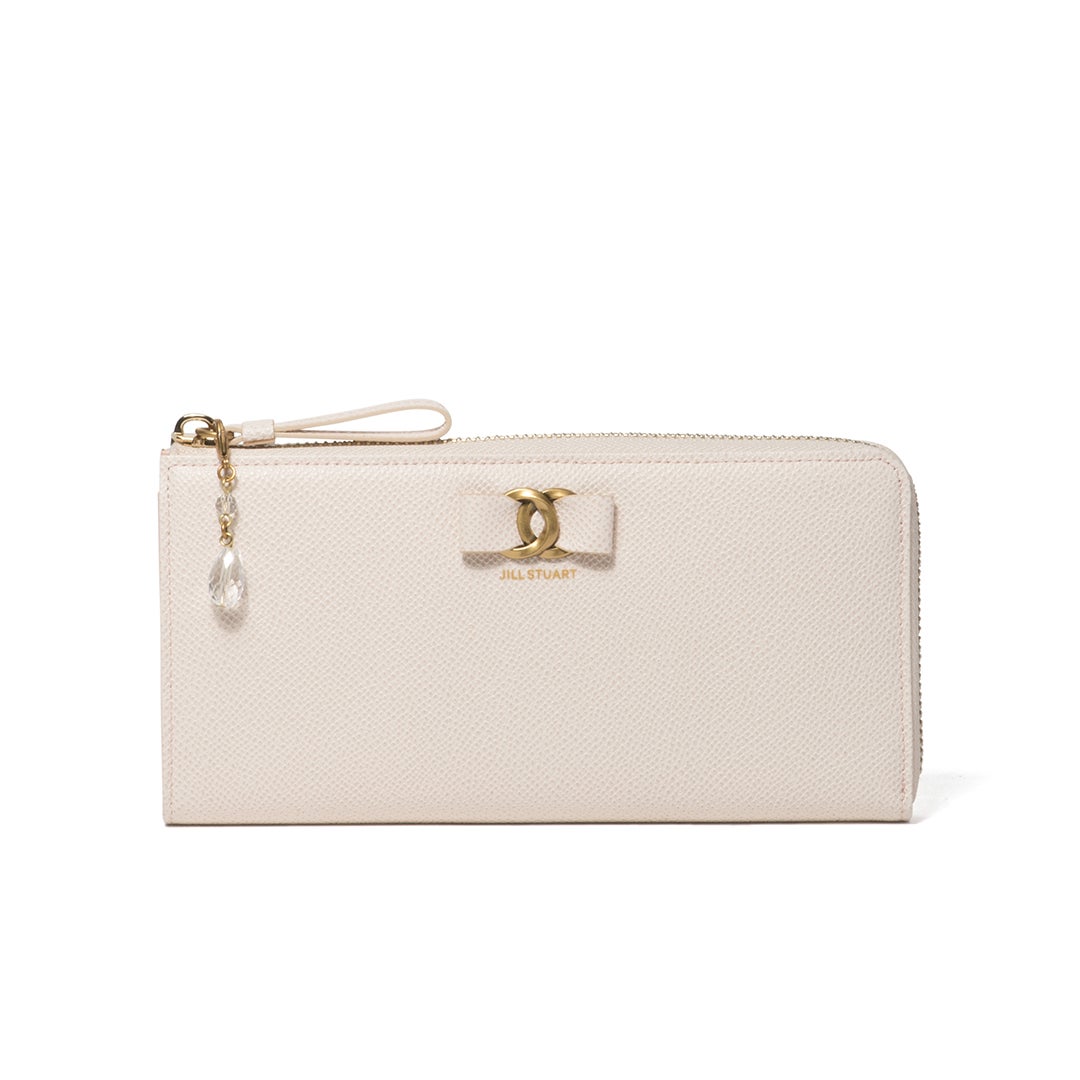 JILL STUART Honey L字ファスナー長財布 クリーム