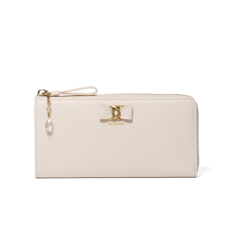 JILL STUART Honey L字ファスナー長財布 クリーム