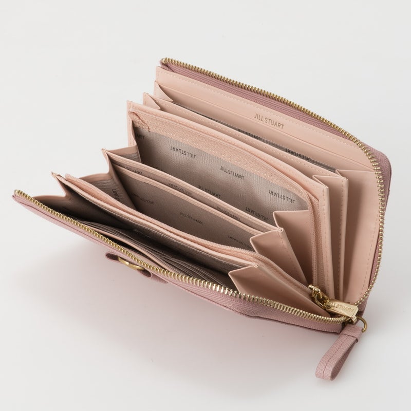 JILL STUART Honey L字ファスナー長財布 ピンク