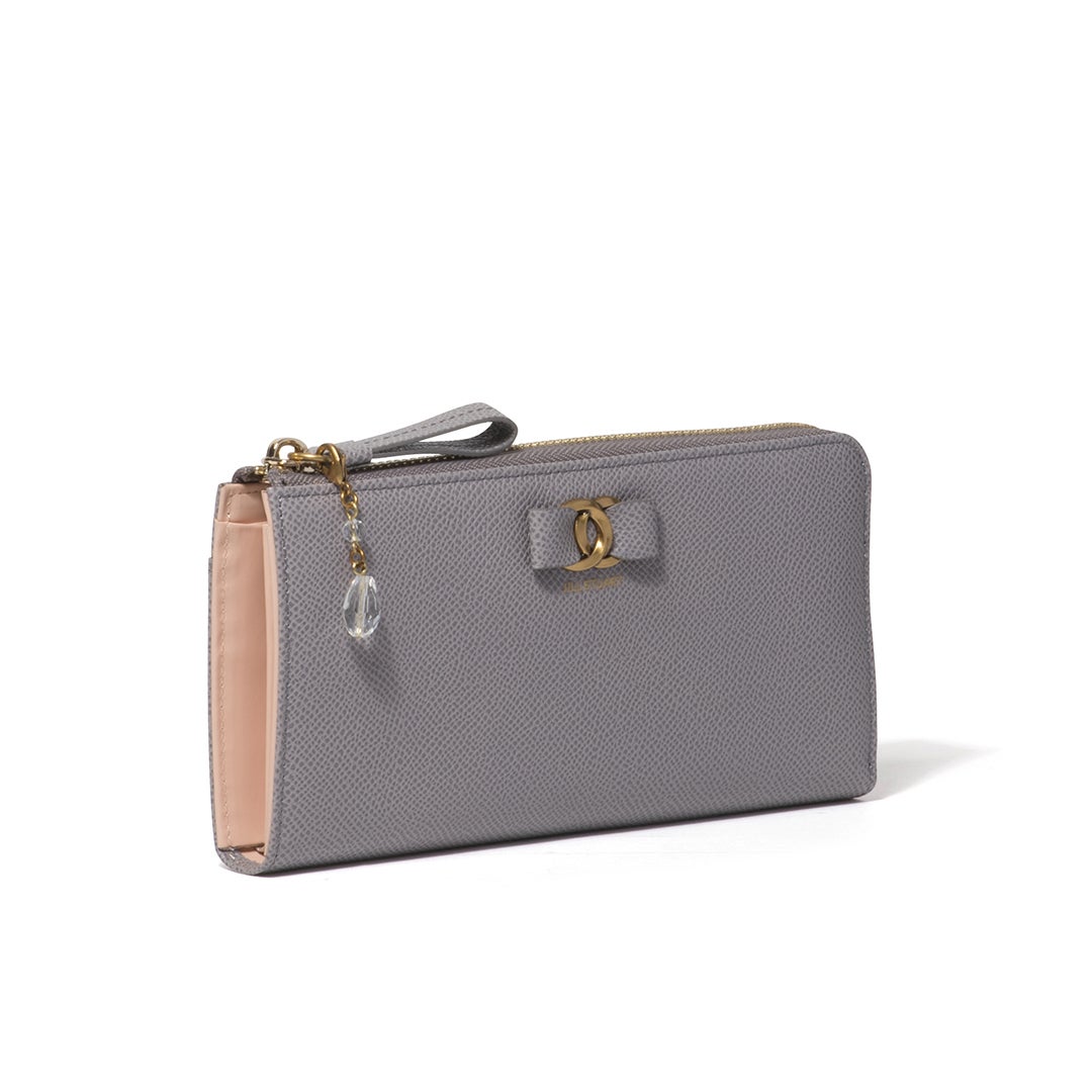 JILL STUART Honey L字ファスナー長財布 グレー