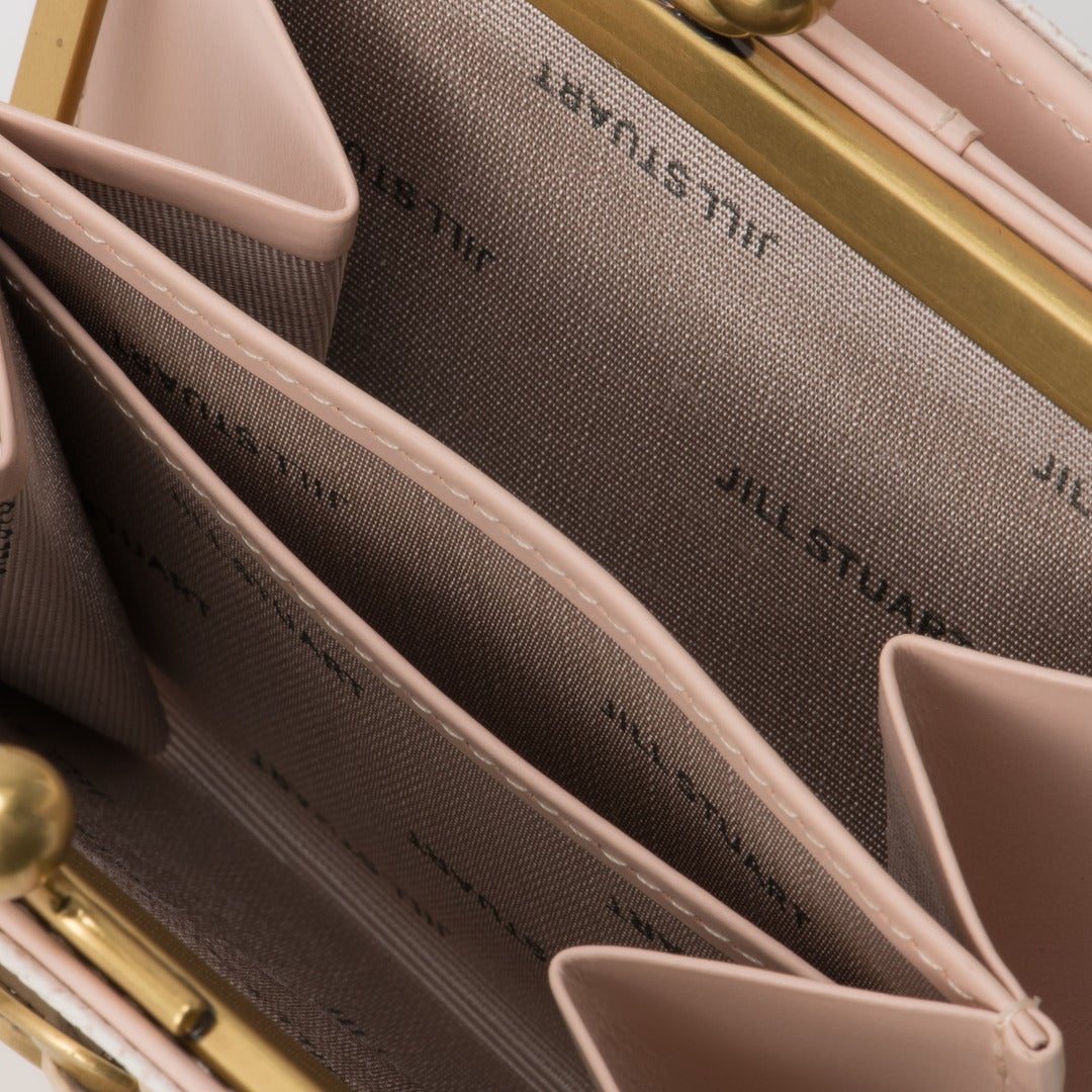 JILL STUART Honey 口金折り財布 クリーム