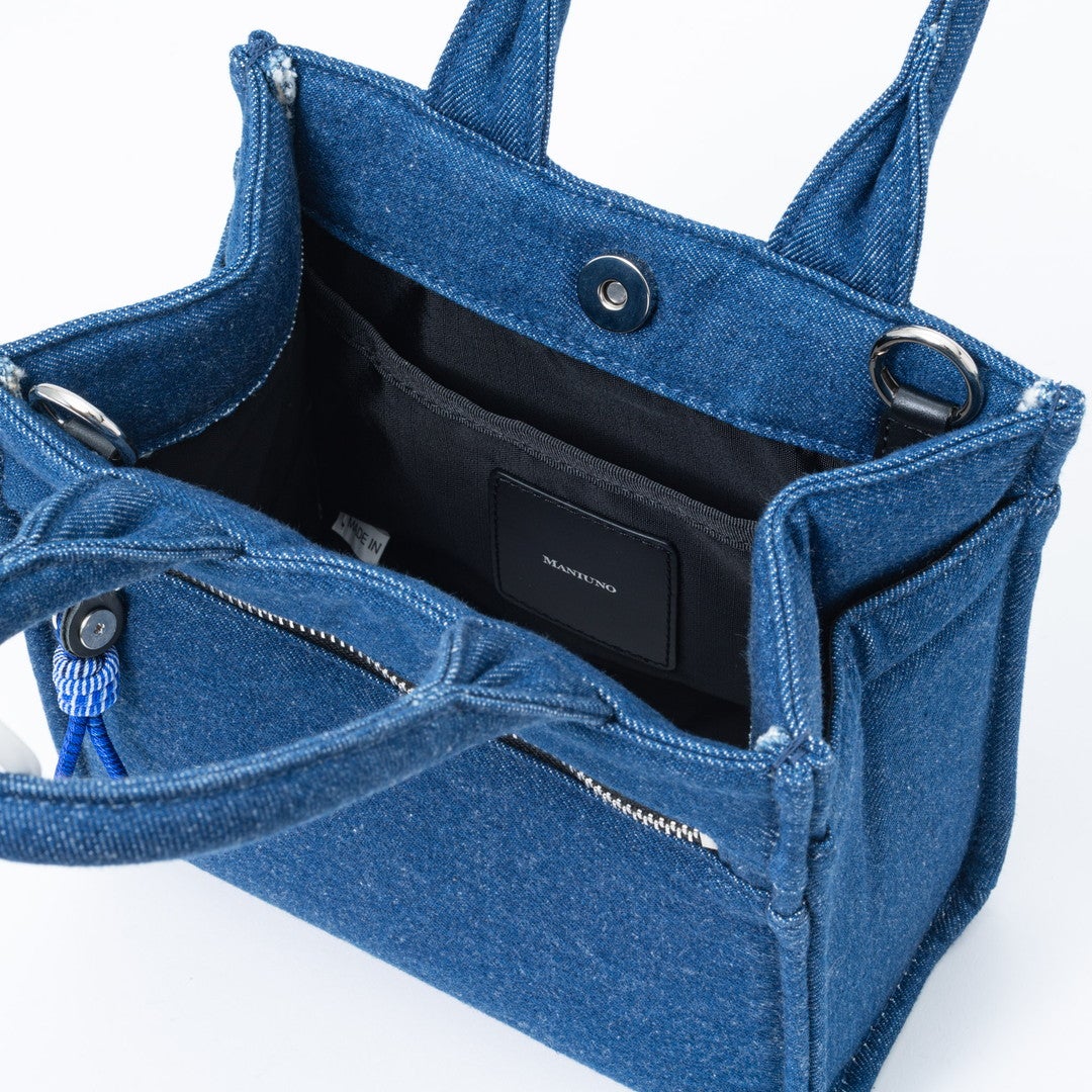 MANIUNO デニム スクエアミニトート(S) 商品｜THE BAGMANIA