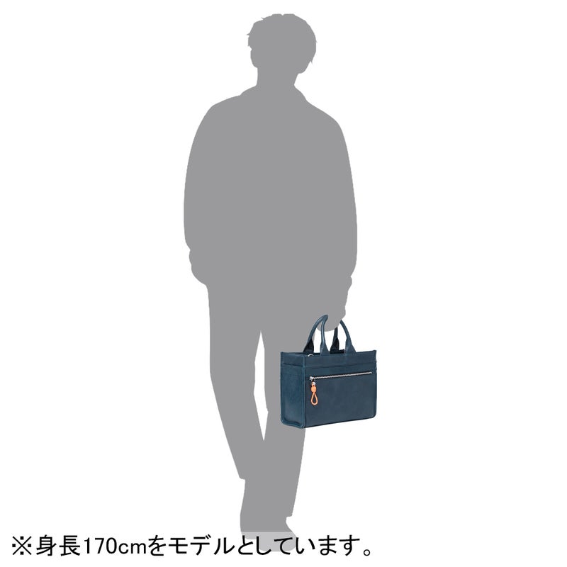 MANIUNO オイルレザー スクエアミニトート(M)