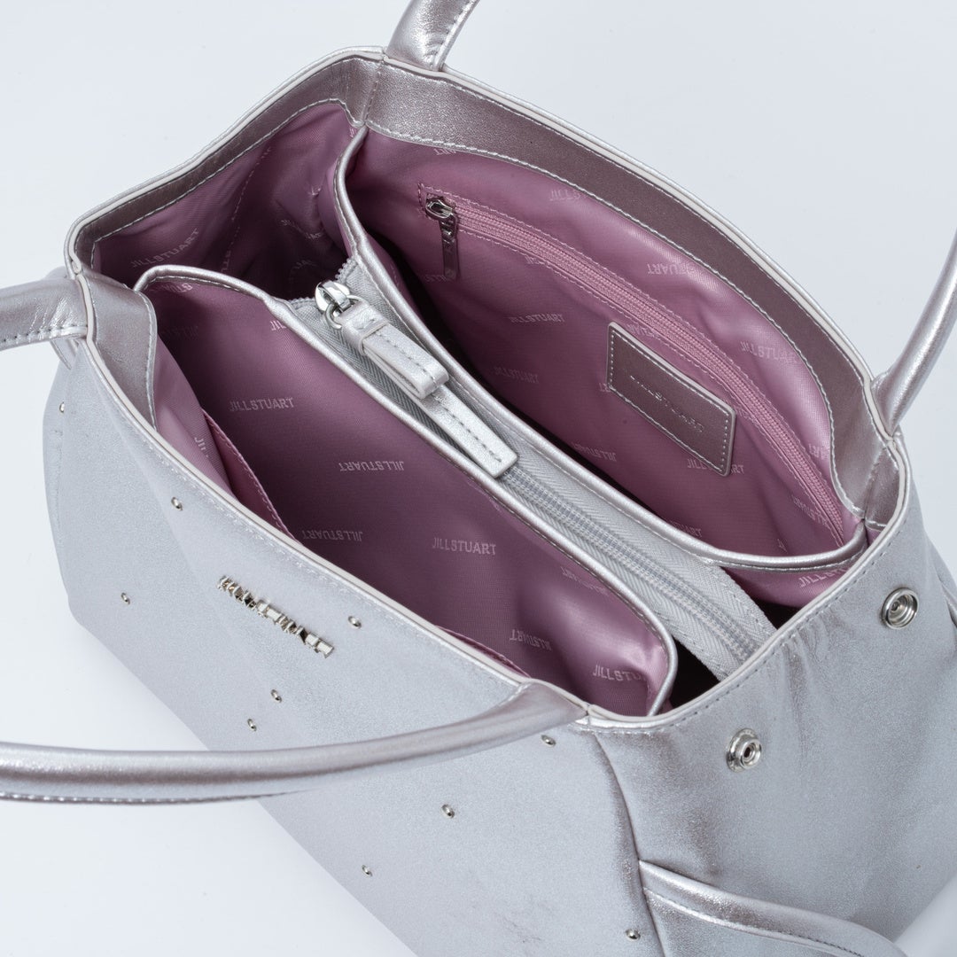JILL STUART パフィ トート シルバー