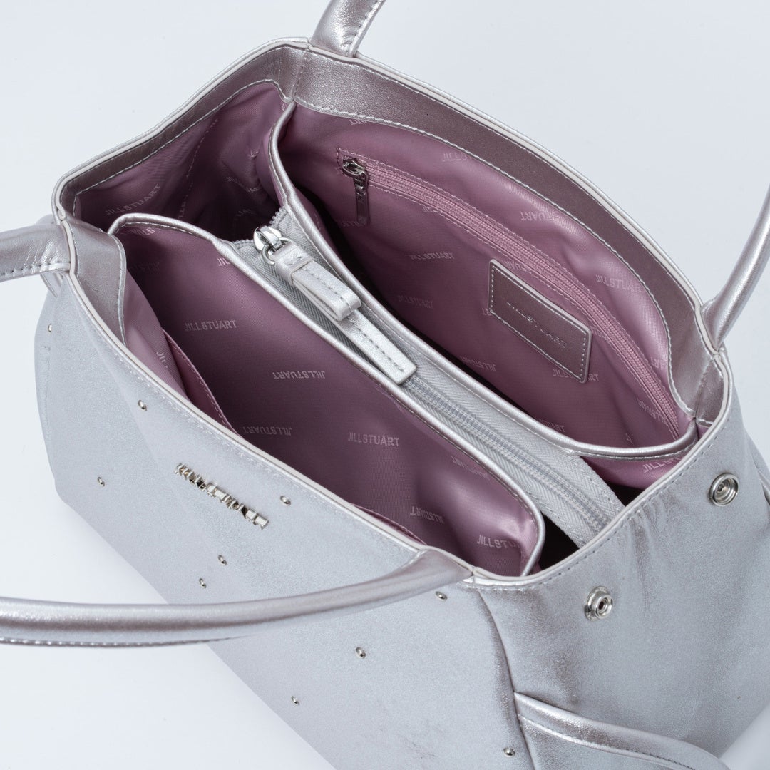 JILL STUART パフィ トート シルバー