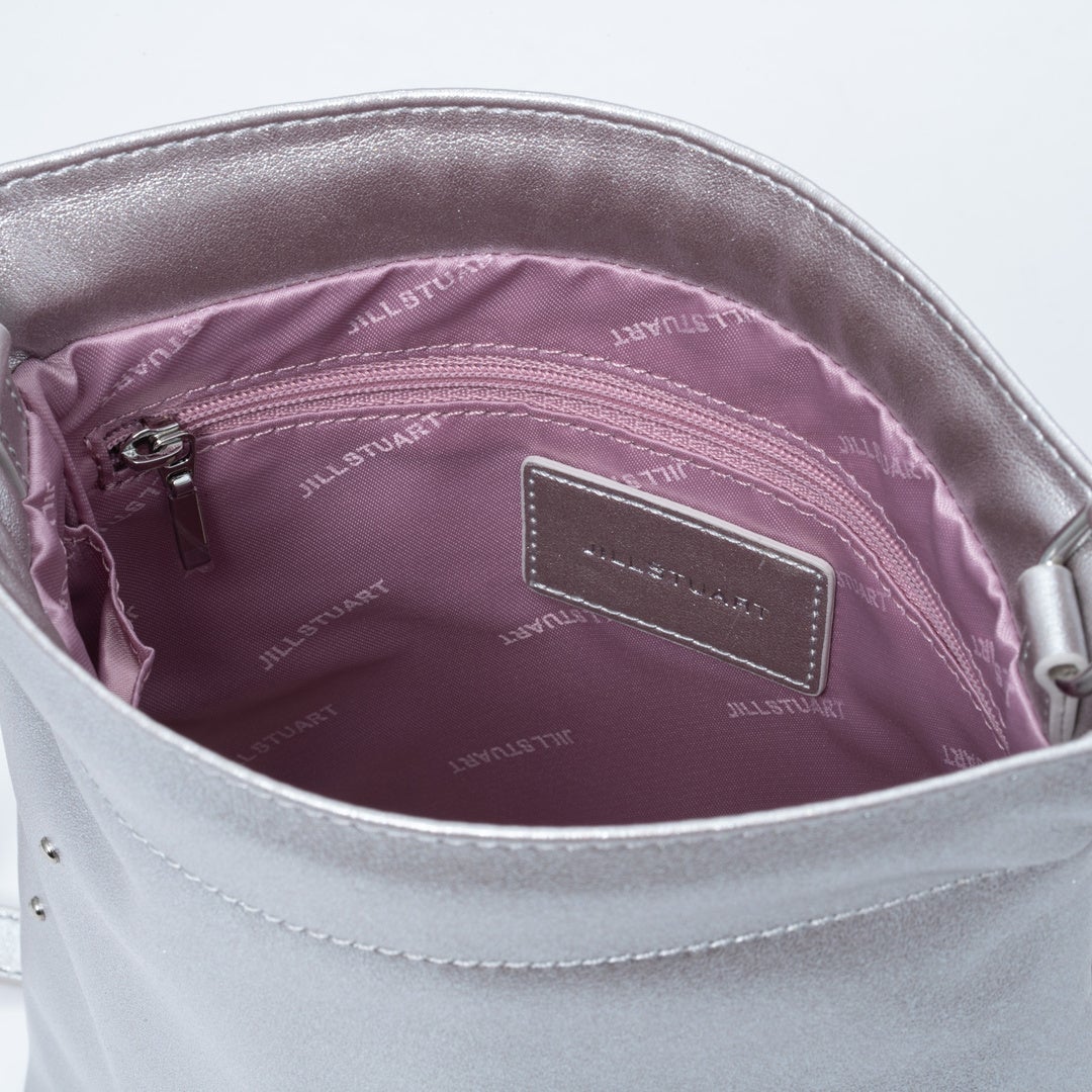 JILL STUART パフィ ポシェット シルバー