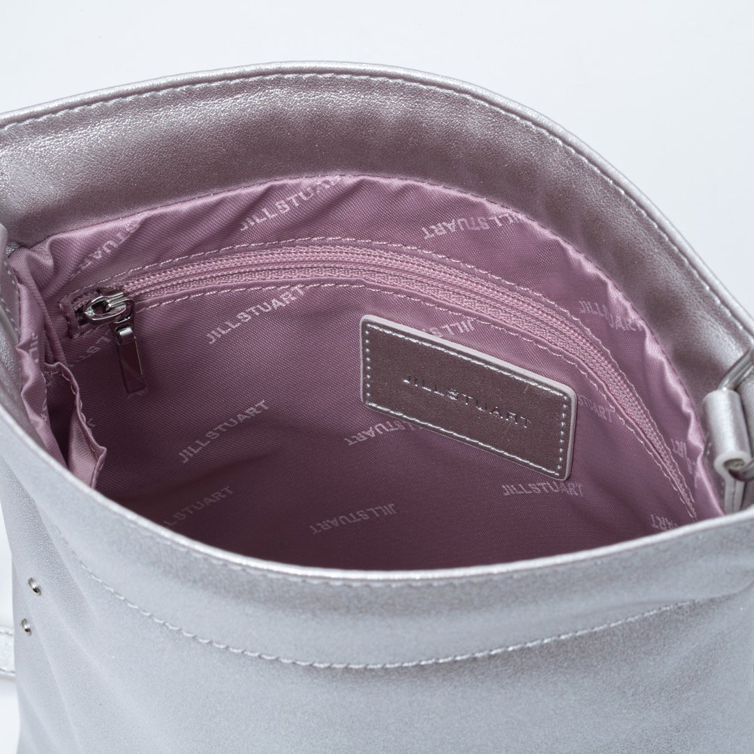 JILL STUART パフィ ポシェット シルバー