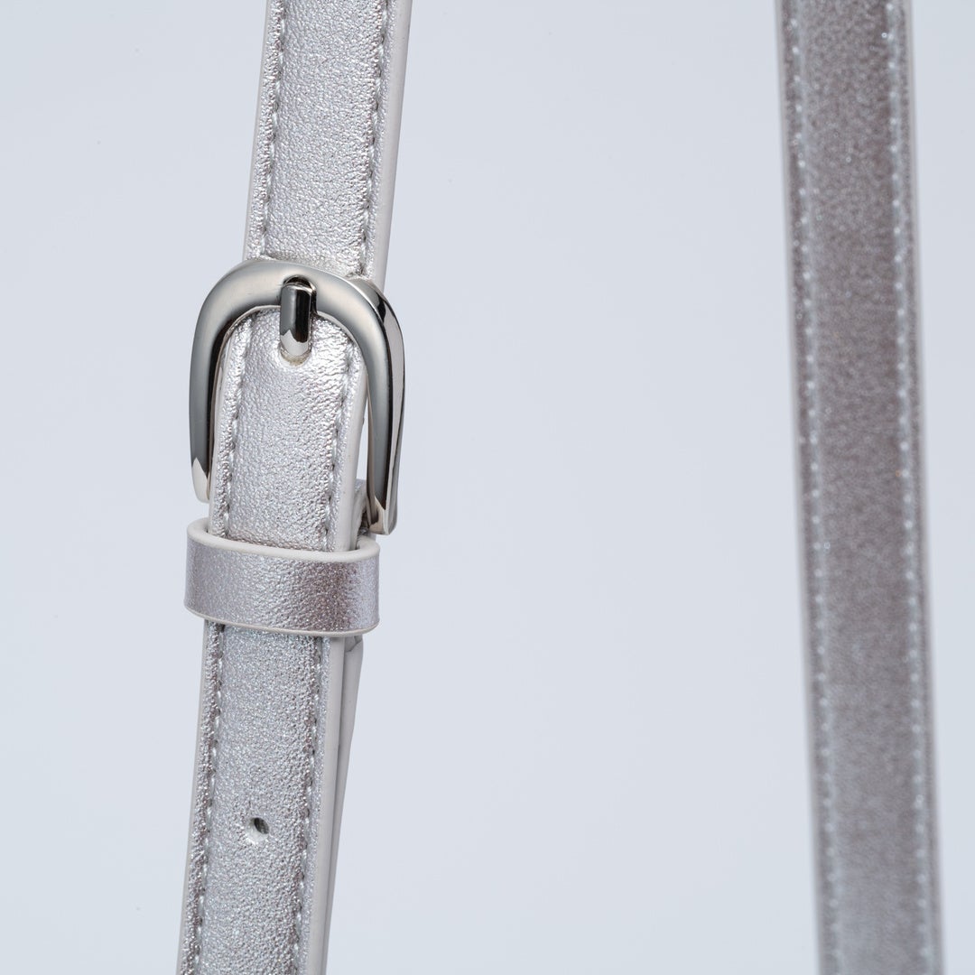 JILL STUART パフィ ポシェット シルバー