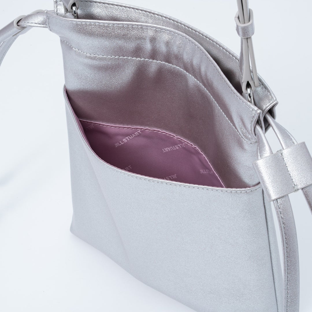 JILL STUART パフィ ポシェット シルバー