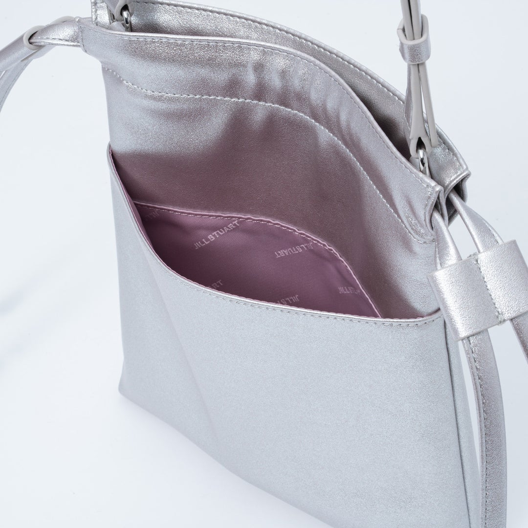 JILL STUART パフィ ポシェット シルバー