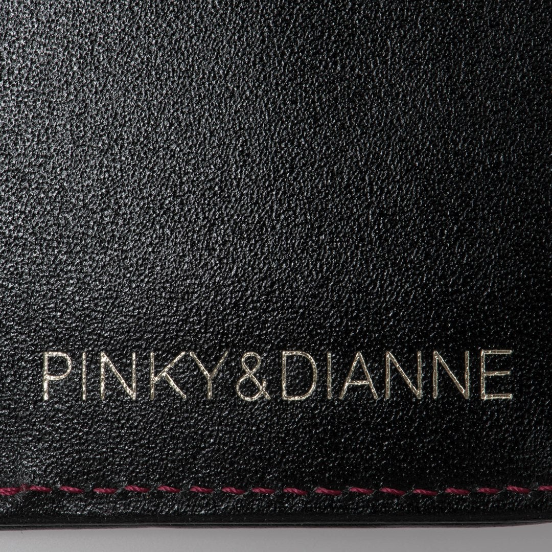 PINKY&DIANNE ソフトレオパード L字ファスナー折り財布 ピンク