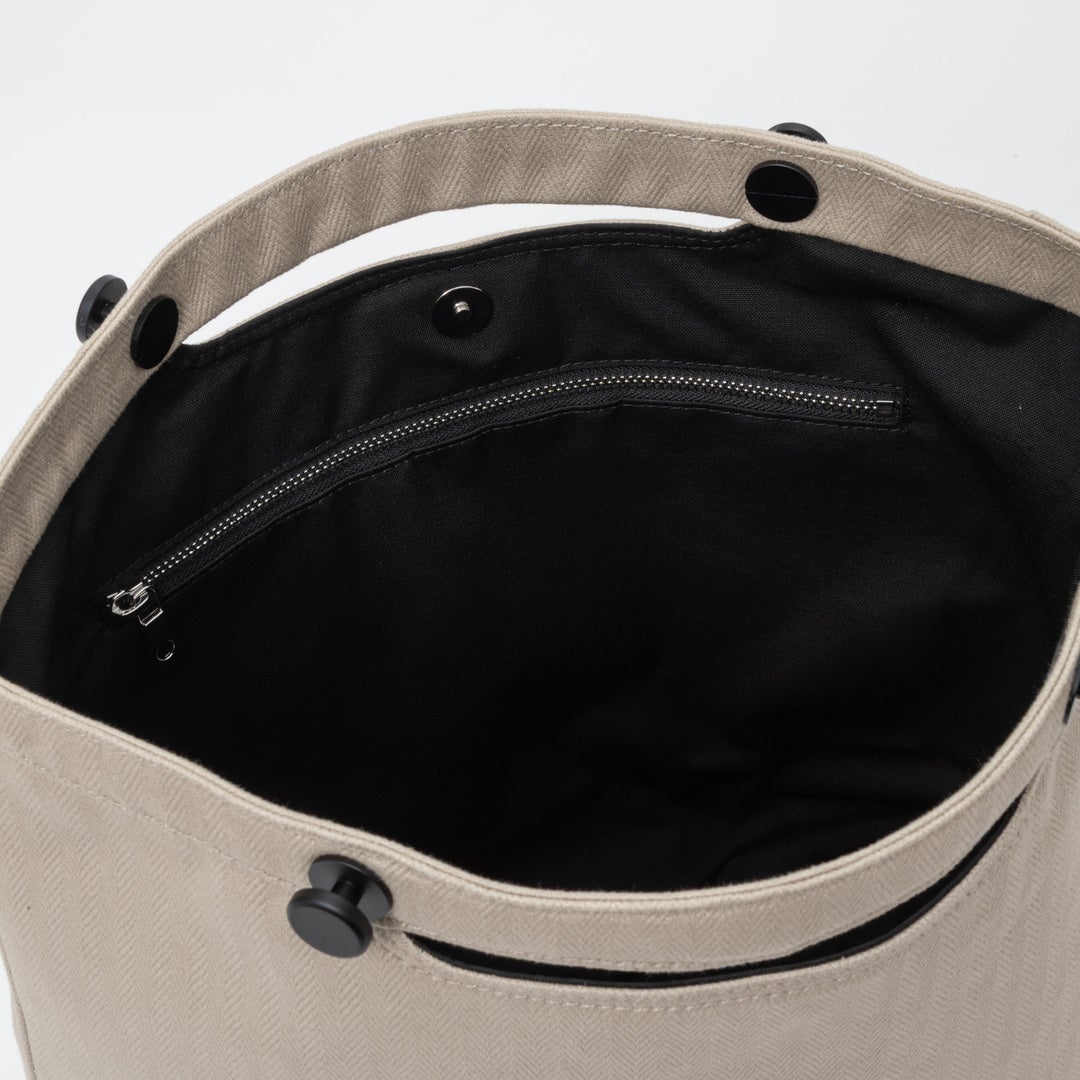 MANIUNO ヘリンボーン トートバッグ(M)【MUMH6DT2】 ベージュ