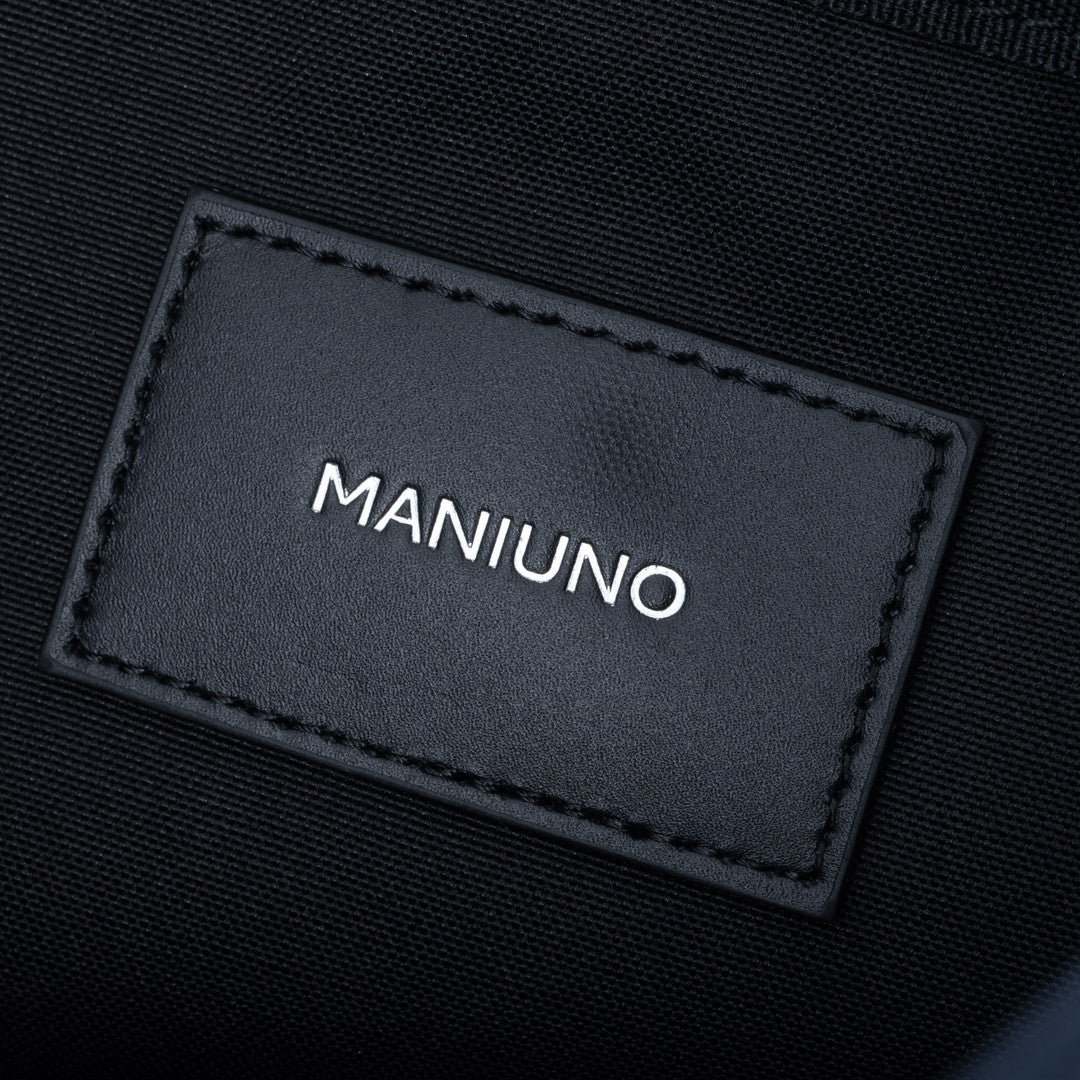 MANIUNO ヘリンボーン トートバッグ(S)【MUMH6DT3】 ネイビー