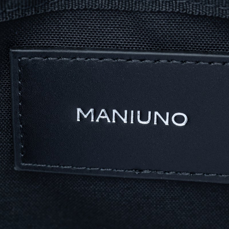 MANIUNO ヘリンボーン スクエアミニトート(M)【MUMH6DM1】 ネイビー