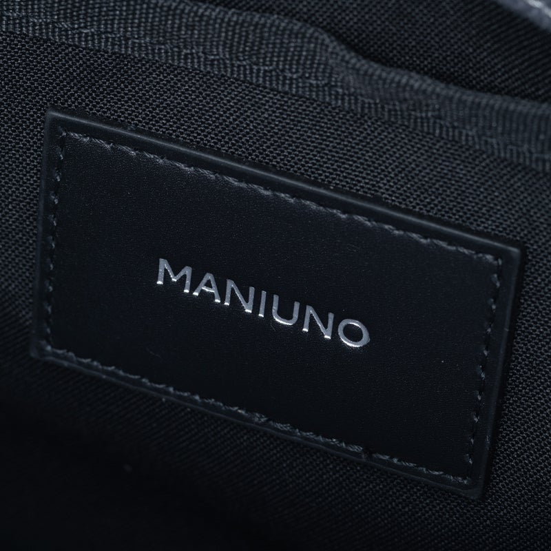 MANIUNO ヘリンボーン スクエアミニトート(S)【MUMH6DM2】 グレー
