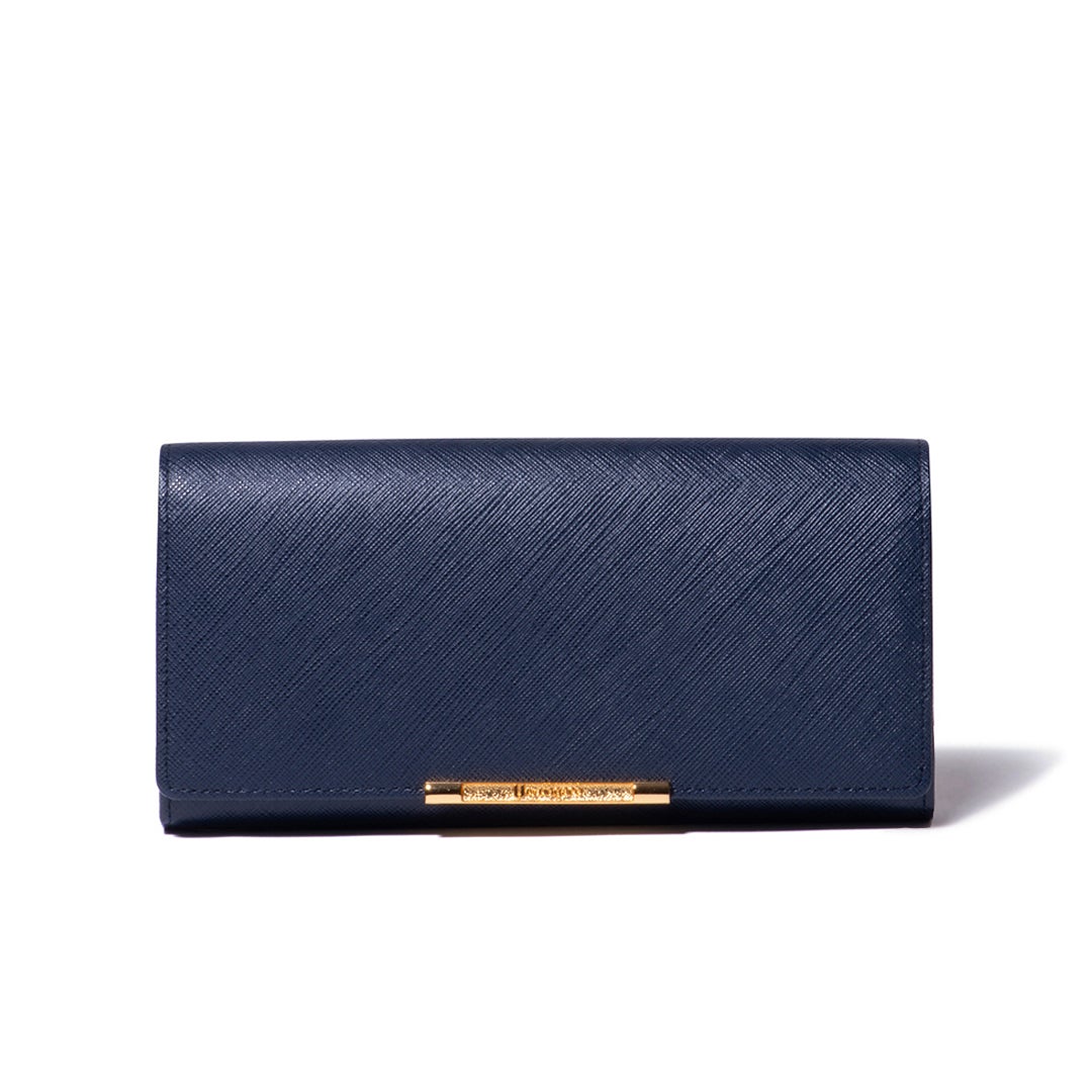 U by ungaro アイガー 口金長財布 ネイビー