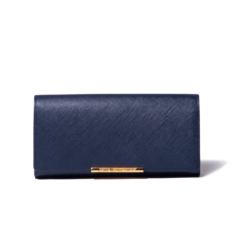 U by ungaro アイガー 口金長財布 ネイビー