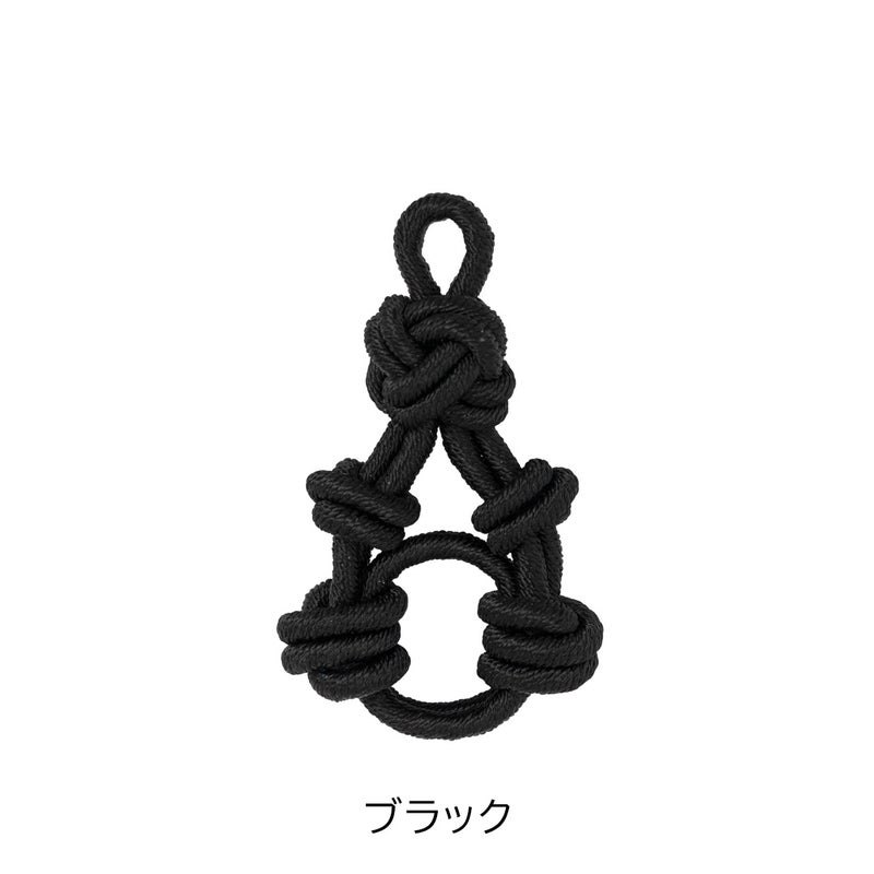 MANIUNO デッドストックファブリック スクエアミニトート(M) チャーム：ブラック