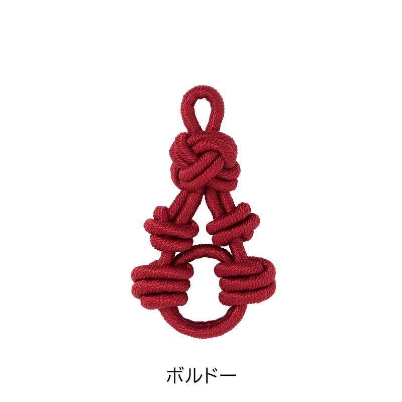 MANIUNO デッドストックファブリック スクエアミニトート(M) チャーム：ボルドー